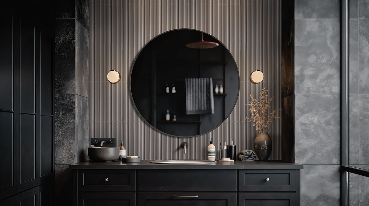 charcoal — installed in a bathroom (scene 0758)