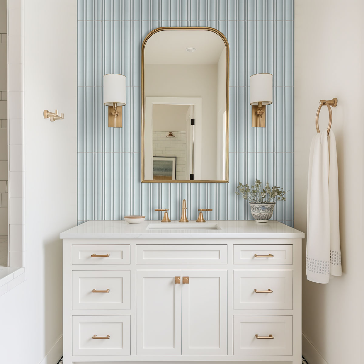 sky countertop in a bathroom