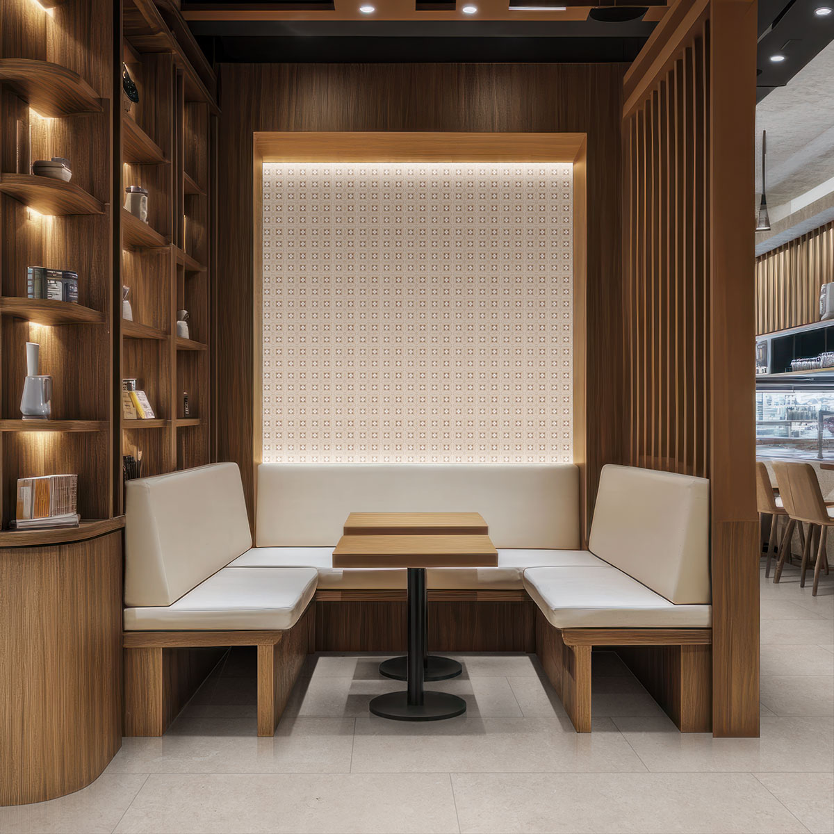 perla — installed in a commercial space (scene 0262)