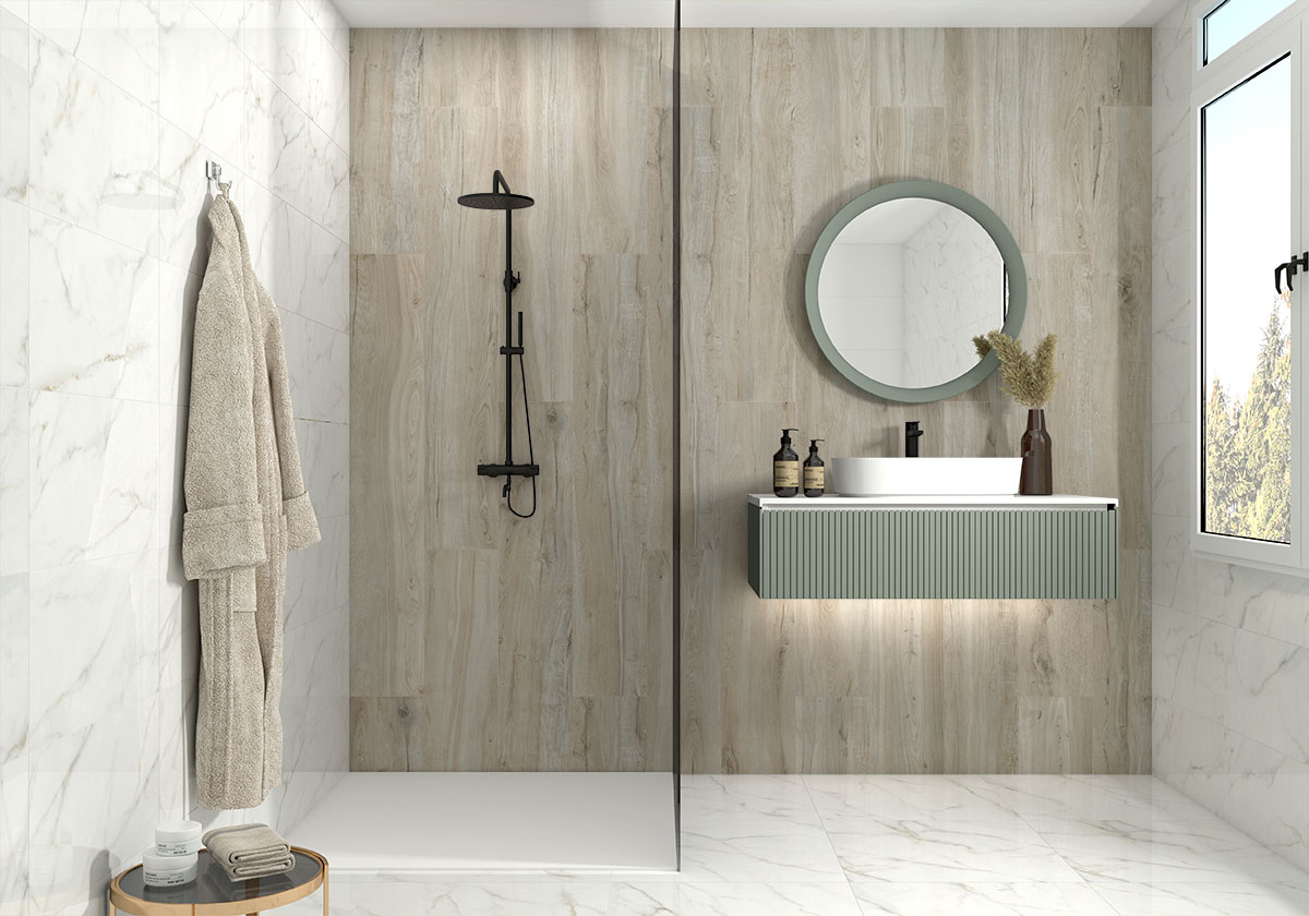 Calacatta Lucca — installed (view 2)