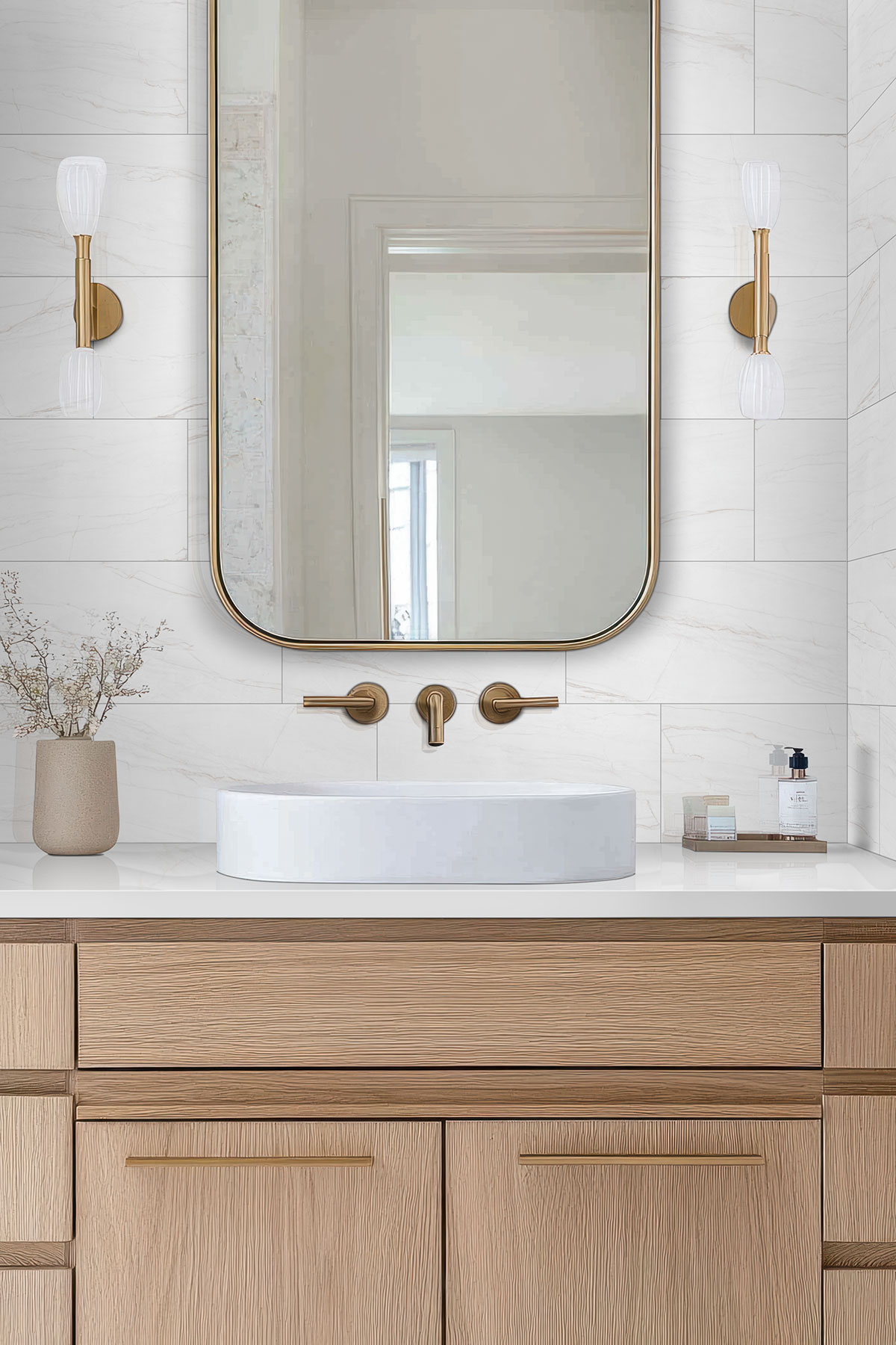 Zermatta Blanca — installed in a bathroom (scene 1012)