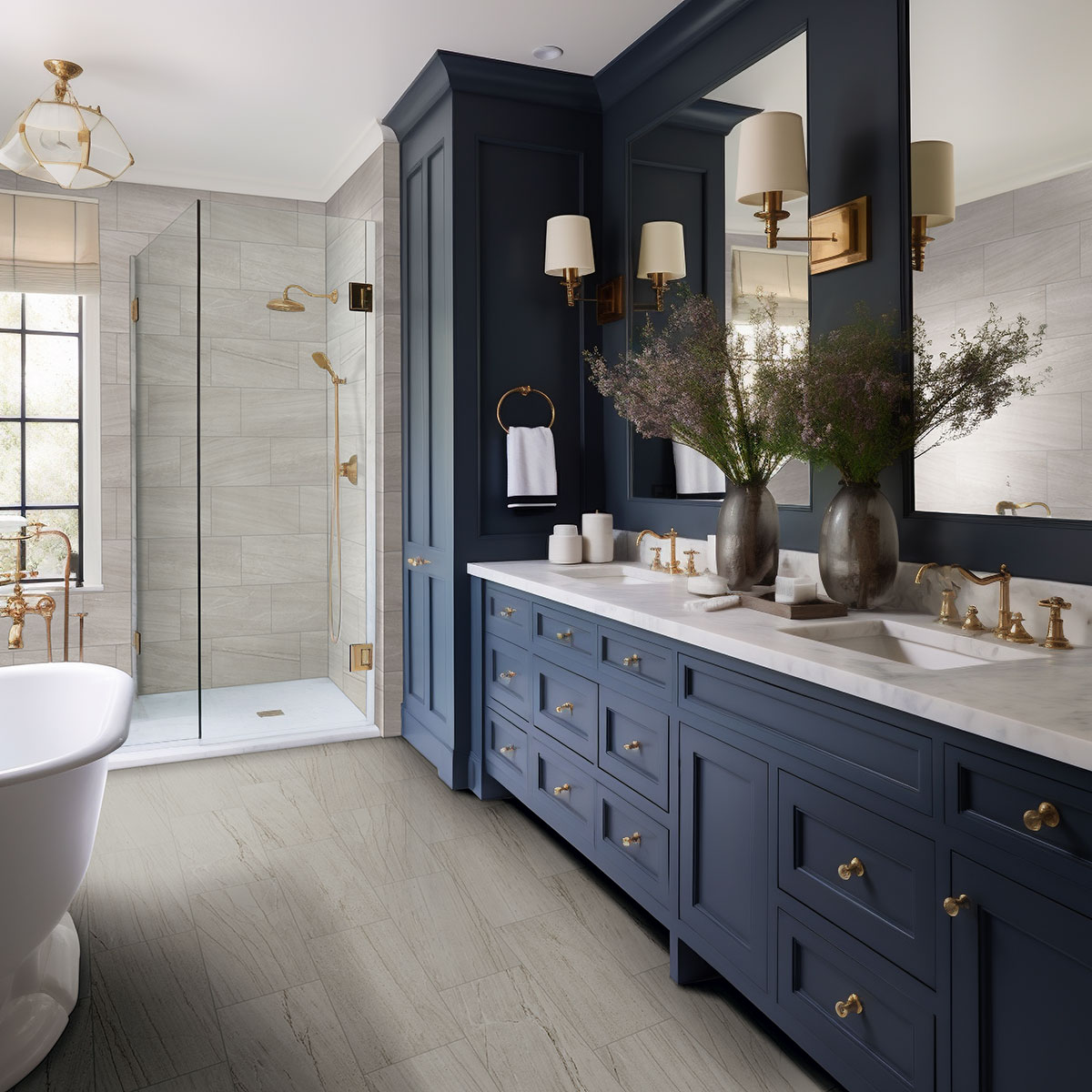 greige — installed in a bathroom (scene 0668)