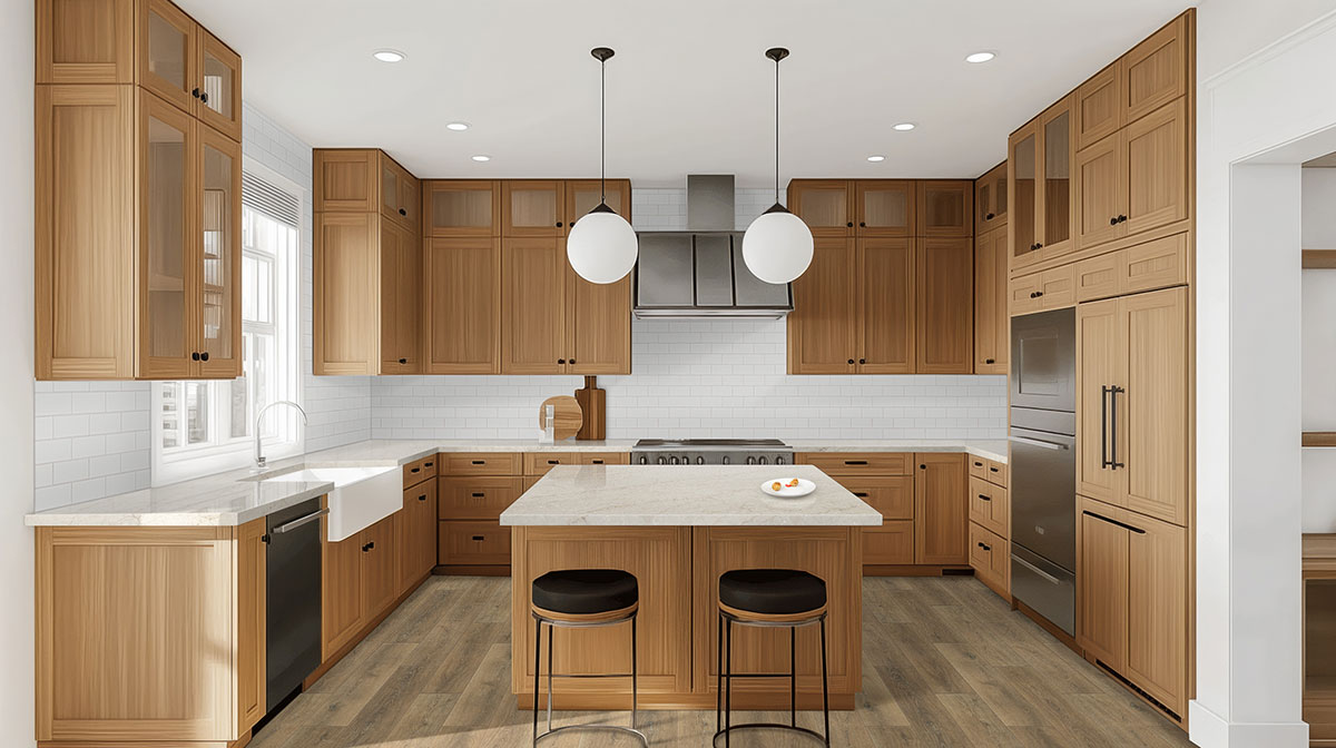 White 3x6 Glossy — installed in a kitchen (scene 1079)