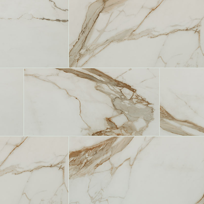 Calacatta Marbella Porcelain in a kitchen