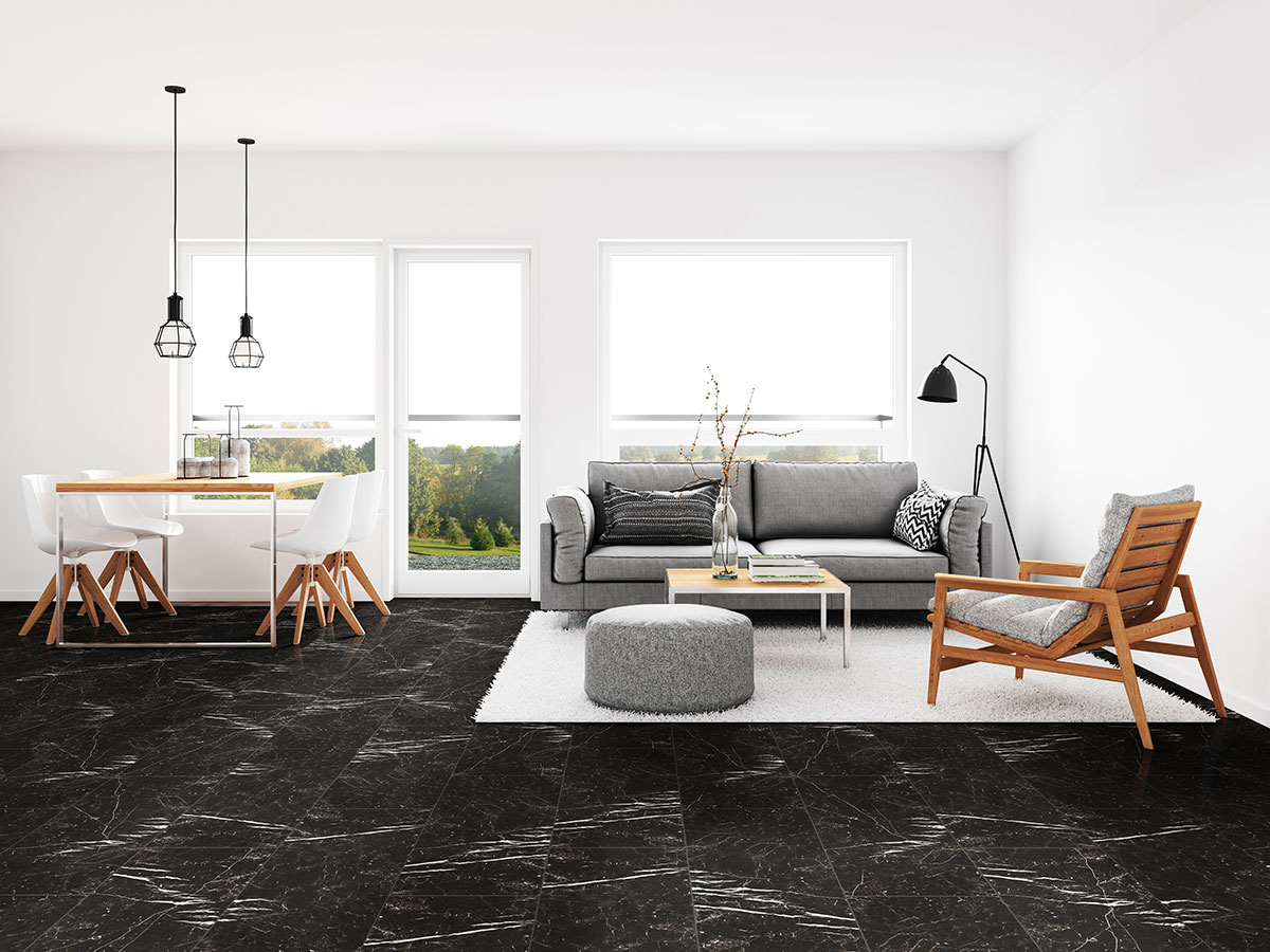 Marquina Noir — installed (view 3)