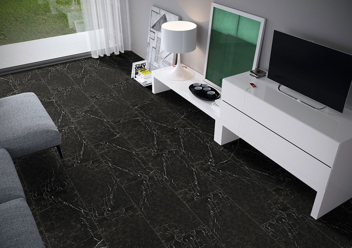 Marquina Noir — installed (view 4)