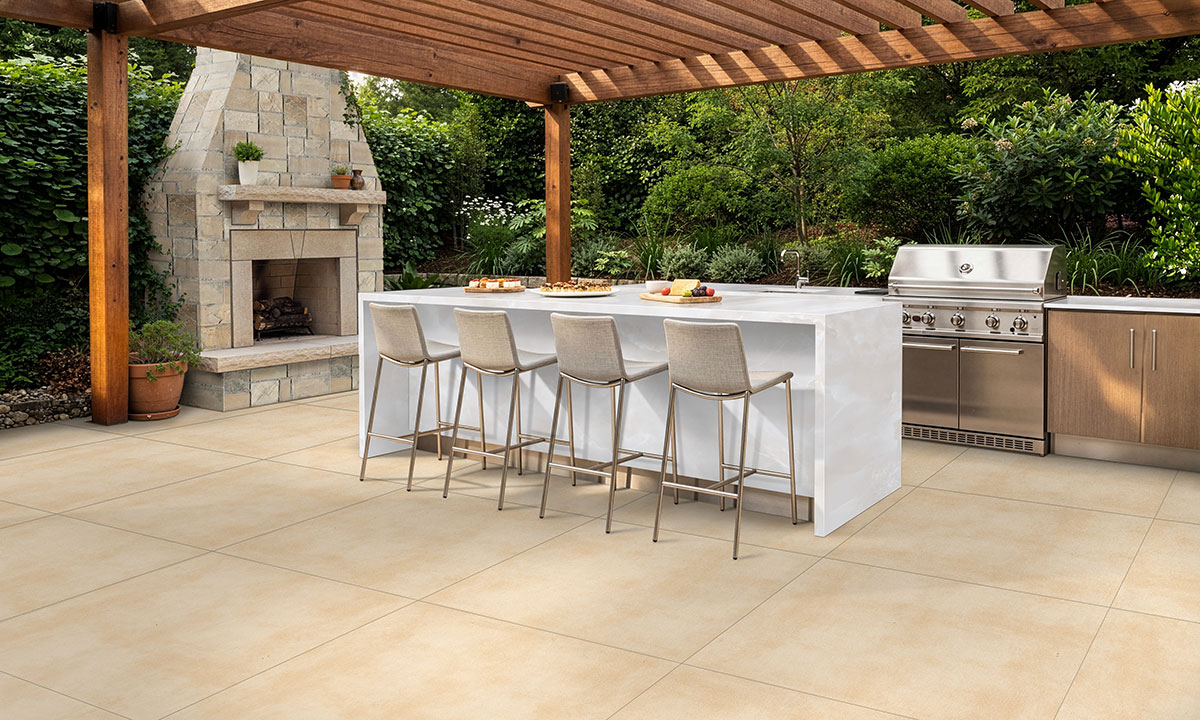 Ice Onyx Book Matched 12mm Polished — installed (scene 0865)