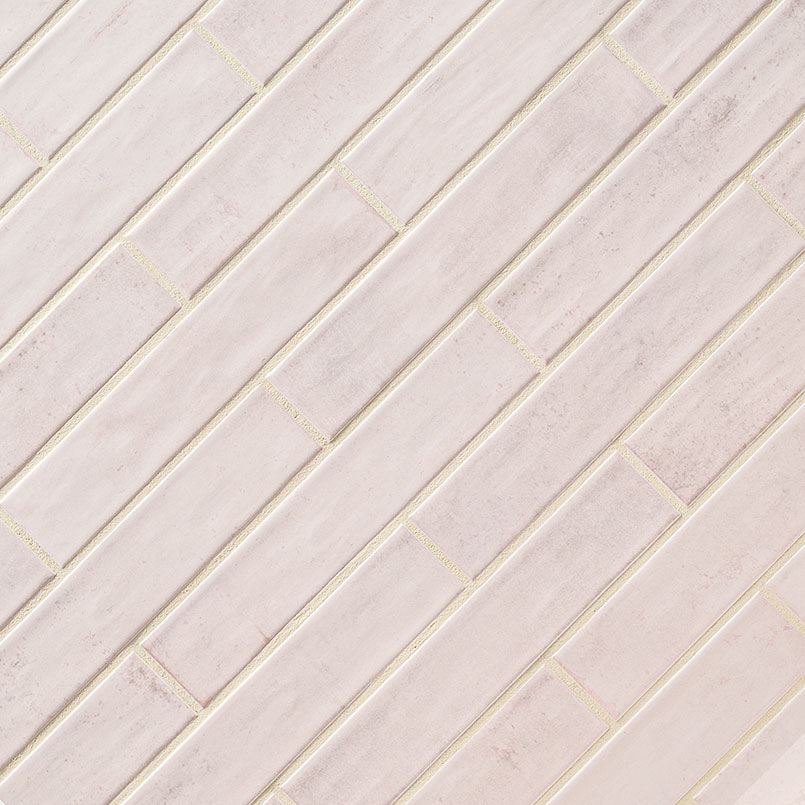 Blush 2x10 Porcelain in a kitchen