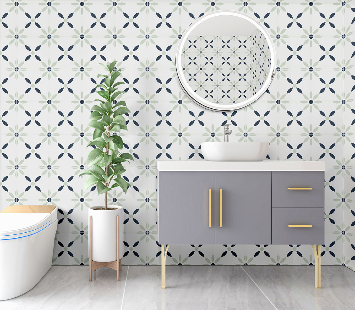 GRETA countertop in a backsplash — view 2