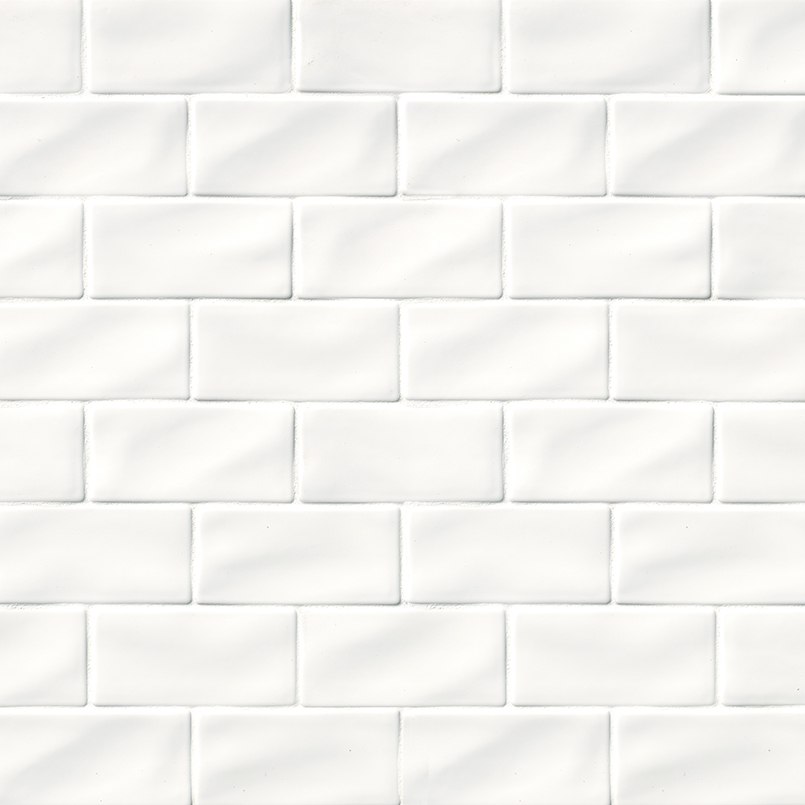 Whisper White Subway Tile 3x6 swatch