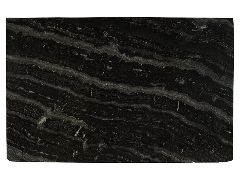 Agatha Black Natural Granite in a kitchen
