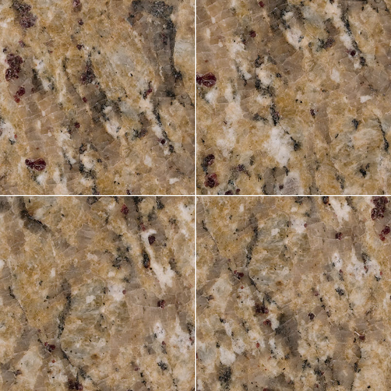 New Venetian Gold Natural Granite in a kitchen