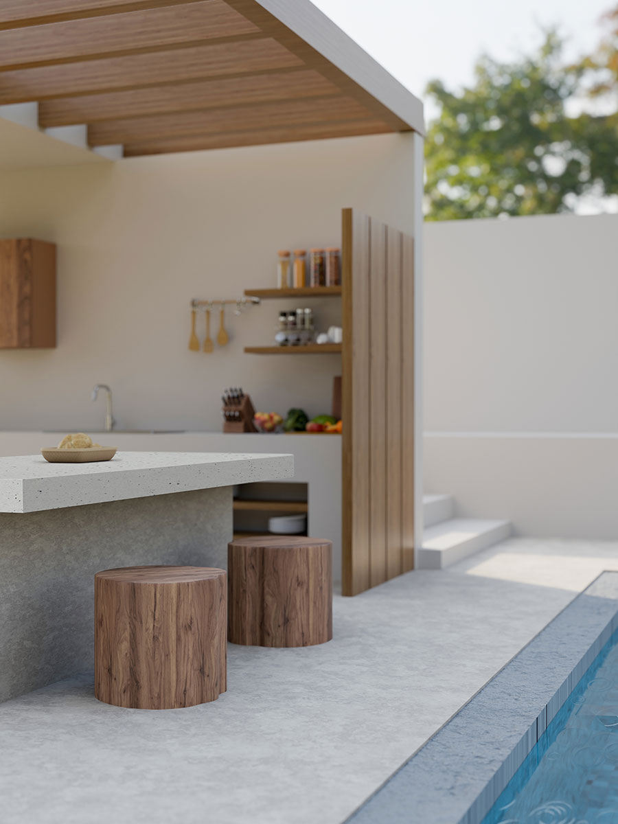 Pitaya White — installed (view 3)