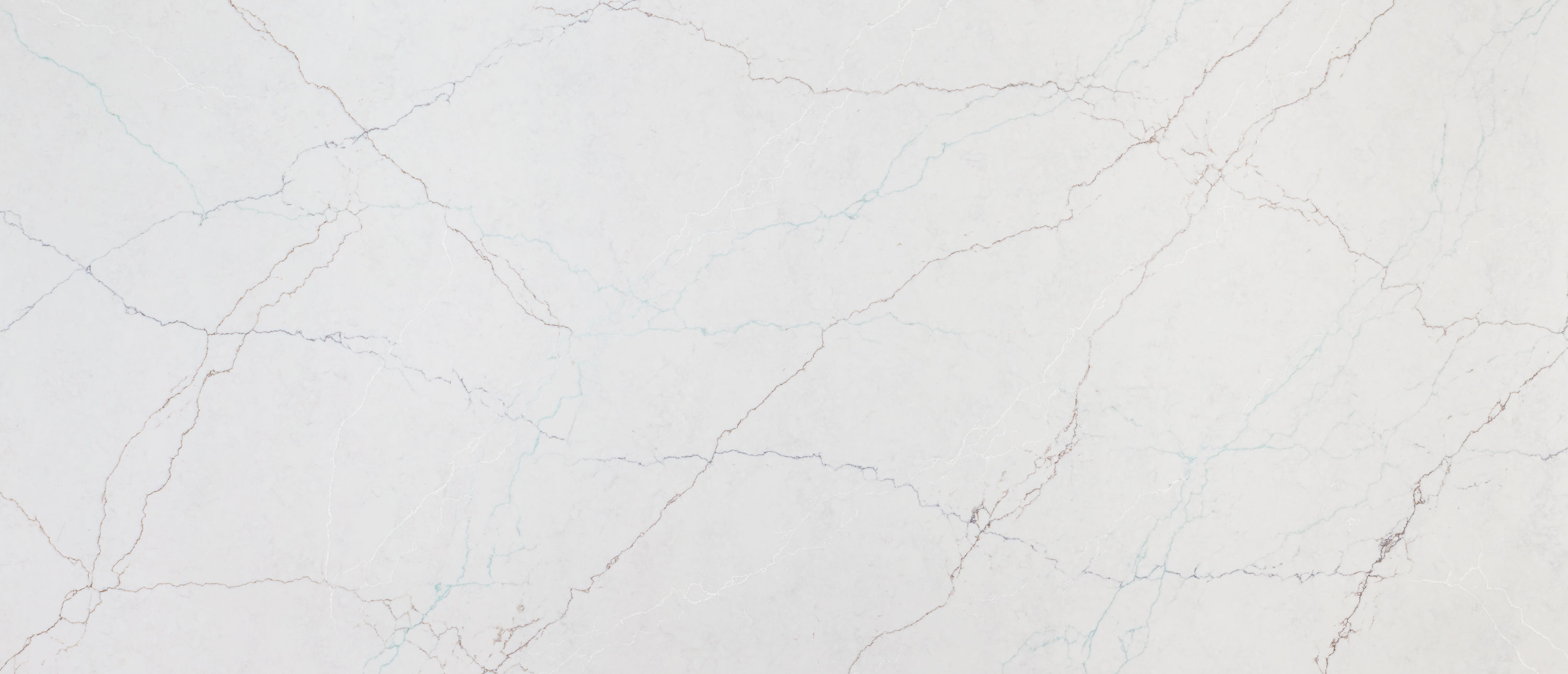 Calacatta Miraggio Seaglass Quartz slab