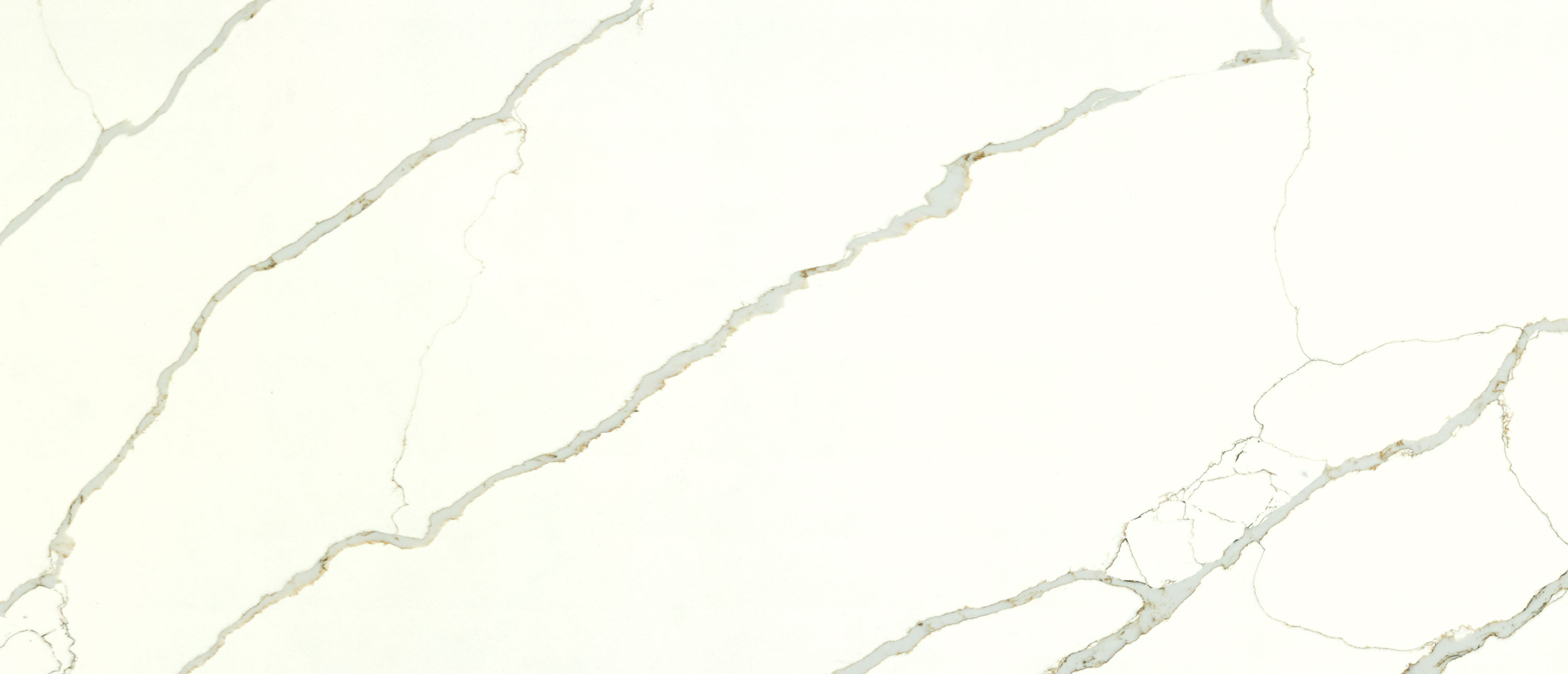 New Calacatta Laza Gold Quartz swatch