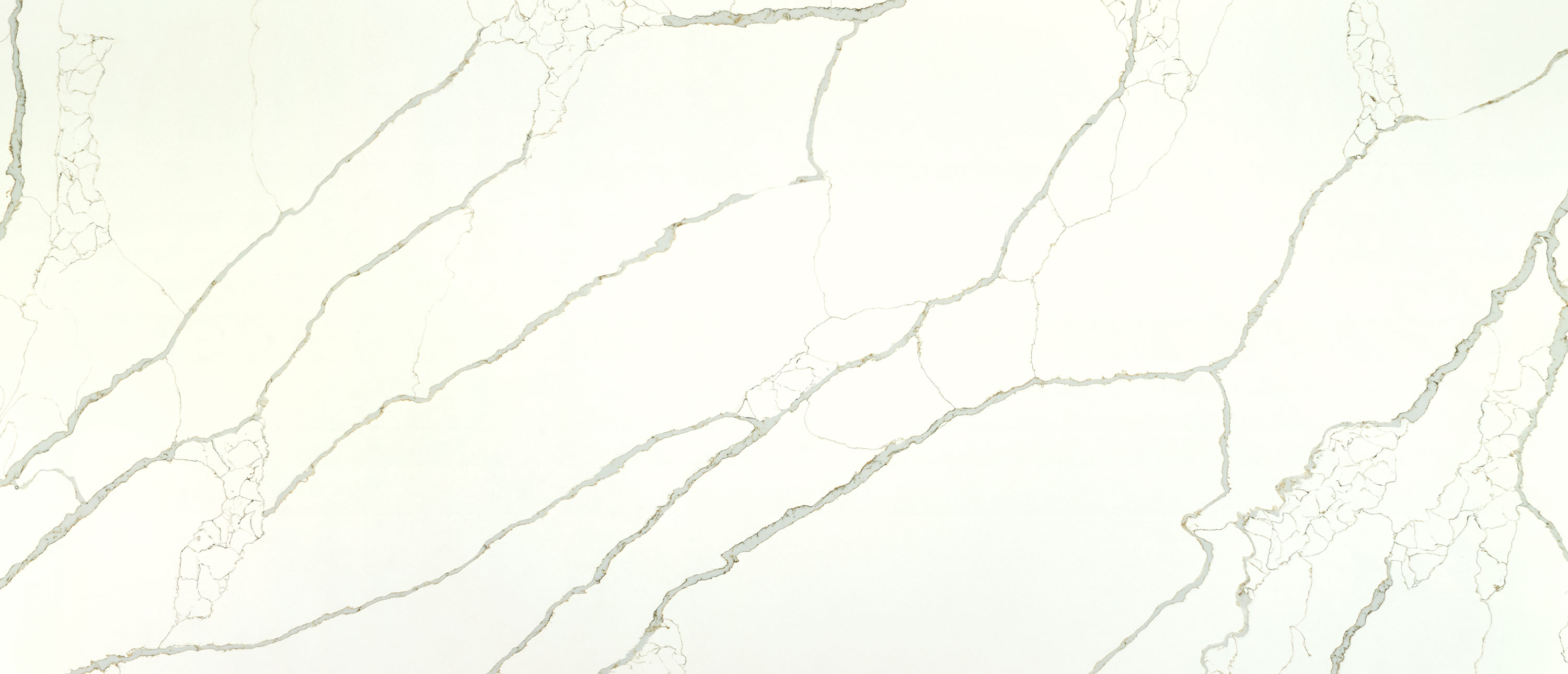 New Calacatta Laza Gold Quartz slab
