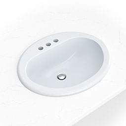 Overmount White Oval 2118
